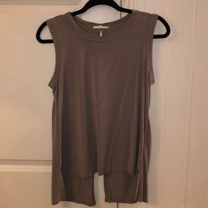 Cut out back tank top